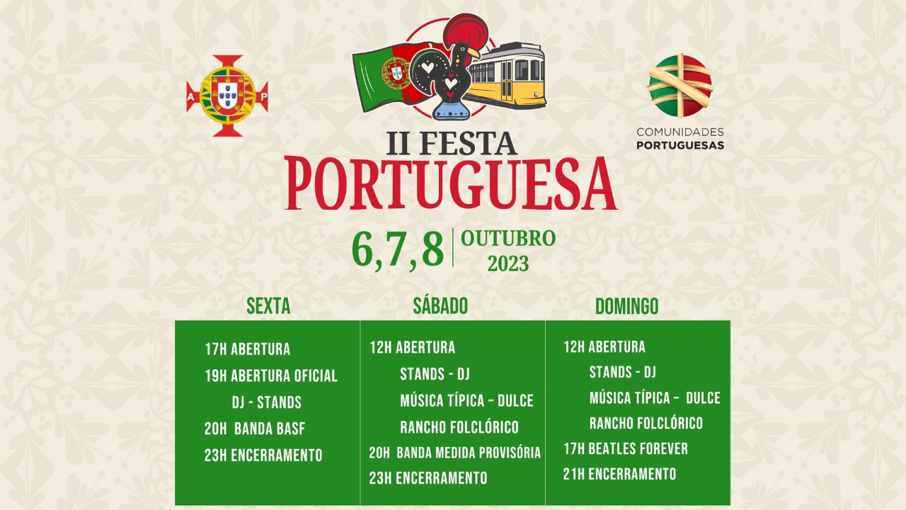 Confira a programação completa da II Festa Portuguesa
